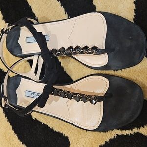 Prada Black Women's Sandals.